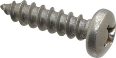 Value Collection - #14 Pan Head Phillips Sheet Metal Screw - Stainless Steel, 1" Length Under Head, Grade 18-8 - Exact Tooling
