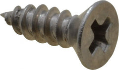 Value Collection - #4 Flat Head Phillips Sheet Metal Screw - Stainless Steel, 3/8" OAL, Grade 18-8 - Exact Tooling