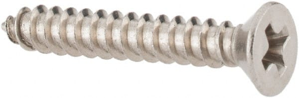 Value Collection - #4 Flat Head Phillips Sheet Metal Screw - Stainless Steel, 3/4" OAL, Grade 18-8 - Exact Tooling