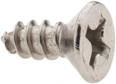 Value Collection - #6 Flat Head Phillips Sheet Metal Screw - Stainless Steel, 3/8" OAL, Grade 18-8 - Exact Tooling