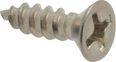 Value Collection - #6 Flat Head Phillips Sheet Metal Screw - Stainless Steel, 1/2" OAL, Grade 18-8 - Exact Tooling