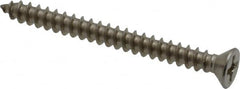Value Collection - #6 Flat Head Phillips Sheet Metal Screw - Stainless Steel, 1-1/2" OAL, Grade 18-8 - Exact Tooling
