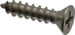 Value Collection - #8 Flat Head Phillips Sheet Metal Screw - Stainless Steel, 3/4" OAL, Grade 18-8 - Exact Tooling
