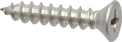Value Collection - #10 Flat Head Phillips Sheet Metal Screw - Stainless Steel, 1" OAL, Grade 18-8 - Exact Tooling