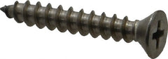 Value Collection - #10 Flat Head Phillips Sheet Metal Screw - Stainless Steel, 1-1/4" OAL, Grade 18-8 - Exact Tooling