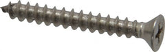 Value Collection - #10 Flat Head Phillips Sheet Metal Screw - Stainless Steel, 1-1/2" OAL, Grade 18-8 - Exact Tooling