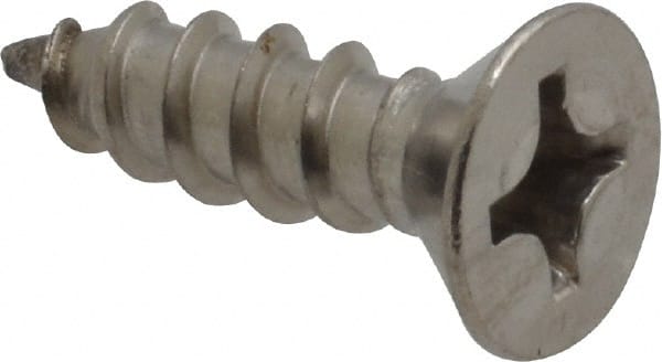 Value Collection - #12 Flat Head Phillips Sheet Metal Screw - Stainless Steel, 3/4" OAL, Grade 18-8 - Exact Tooling