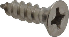 Value Collection - #12 Flat Head Phillips Sheet Metal Screw - Stainless Steel, 3/4" OAL, Grade 18-8 - Exact Tooling