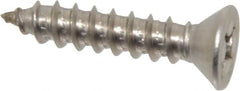 Value Collection - #14 Flat Head Phillips Sheet Metal Screw - Stainless Steel, 1-1/4" OAL, ASME B18.6.3, Grade 18-8 - Exact Tooling