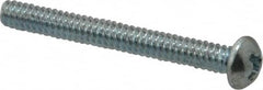 Value Collection - #10-32 UNF, 1" Length Under Head Slotted Drive Machine Screw - Round Head, Grade 18-8 Stainless Steel, Uncoated, Without Washer - Exact Tooling