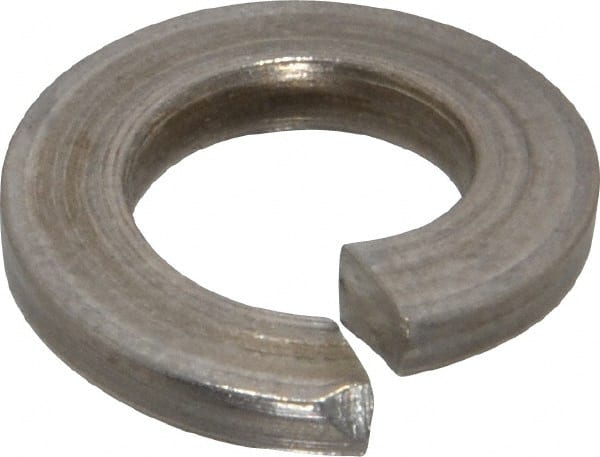 Value Collection - 5/16", 0.078" Thick Split Lock Washer - 18-8 Stainless Steel, 0.314" Min ID, 0.322" Max ID, 0.125" Min OD, 0.583" Max OD - Exact Tooling