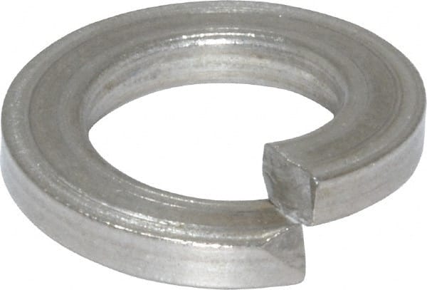 Value Collection - 1/2", 1/8" Thick Split Lock Washer - 18-8 Stainless Steel, 0.502" Min ID, 0.512" Max ID, 0.869" Max OD - Exact Tooling
