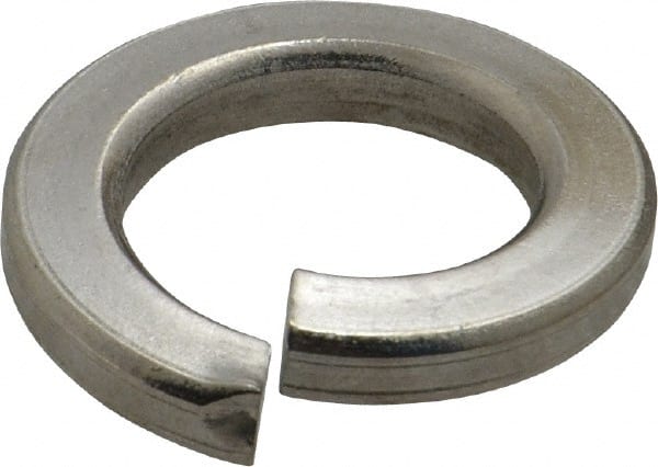 Value Collection - 1", 1/4" Thick Split Lock Washer - 18-8 Stainless Steel, 1.017" Min ID, 1.042" Max ID, 1.667" Min OD, 1.705" Max OD - Exact Tooling