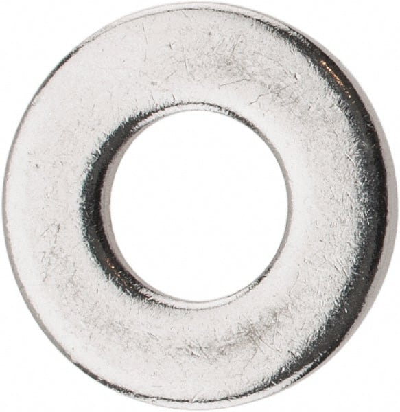 Value Collection - 1/4" Screw, Grade 18-8 Stainless Steel Standard Flat Washer - 9/32" ID x 5/8" OD, 0.045" Thick - Exact Tooling