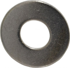 Value Collection - 7/16" Screw, Grade 18-8 Stainless Steel Standard Flat Washer - 1/2" ID x 1-1/4" OD, 0.083" Thick - Exact Tooling