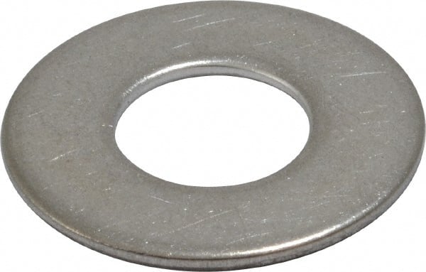 Value Collection - 1/2" Screw, Grade 18-8 Stainless Steel Standard Flat Washer - 17/32" ID x 1-1/16" OD, 0.095" Thick - Exact Tooling