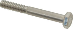 Value Collection - 1/4-20 UNC, 2" Length Under Head Hex Head Cap Screw - Grade 18-8 Stainless Steel, 7/16" Hex - Exact Tooling