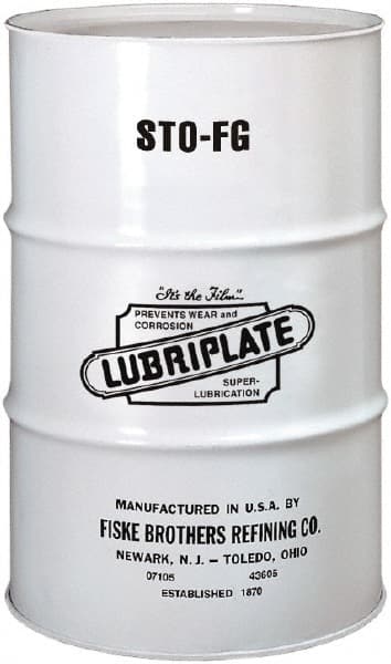 Lubriplate - 55 Gal Drum Mineral Multi-Purpose Oil - SAE 20, ISO 68, 350 SUS at 100°F, Food Grade - Exact Tooling