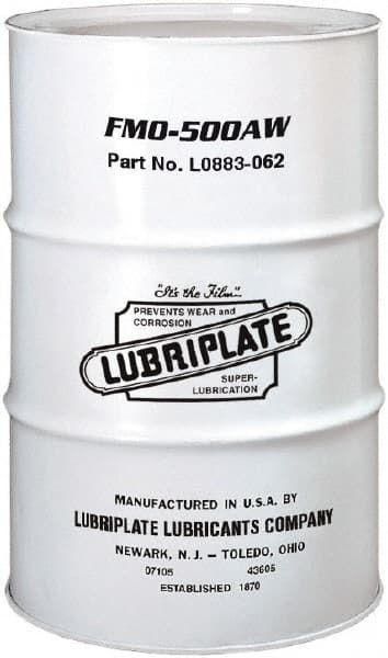 Lubriplate - 55 Gal Drum, Mineral Multipurpose Oil - SAE 30, ISO 100, 94.8 cSt at 40°C, 11.03 cSt at 100°C, Food Grade - Exact Tooling
