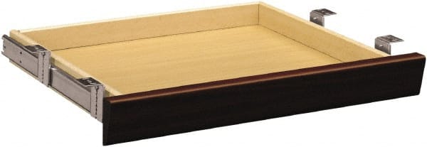 Hon - Laminate Center Drawer Desk - 22" Wide x 15-3/8" Deep x 2-1/2" High, Mahogany - Exact Tooling
