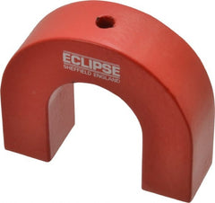 Eclipse - 1/4" Hole Diam, 3" Overall Width, 15/16" Deep, 2-1/2" High, Alnico Power Magnets - 1,022°Fahrenheit Max Operating Temp - Exact Tooling