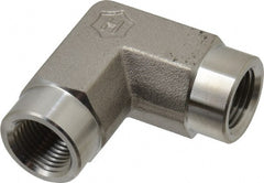 Ham-Let - 3/8" Grade 316 Stainless Steel Pipe 90° Female Elbow - FNPT x FNPT End Connections, 5,000 psi - Exact Tooling