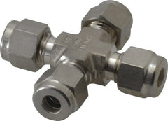 Ham-Let - 1/4" OD, Grade 316Stainless Steel Union Cross - All Comp Ends - Exact Tooling