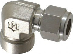 Ham-Let - 3/8" OD, Grade 316Stainless Steel Female Elbow - Comp x FNPT Ends - Exact Tooling