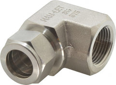 Ham-Let - 3/4" OD, Grade 316Stainless Steel Female Elbow - Comp x FNPT Ends - Exact Tooling