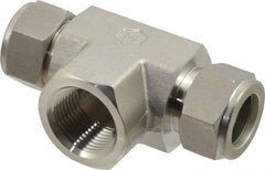 Ham-Let - 3/4" OD, Grade 316Stainless Steel Female Branch Tee - Comp x Comp x FNPT Ends - Exact Tooling