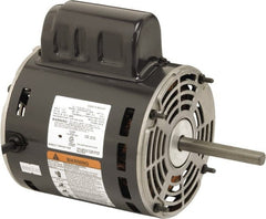 US Motors - 1/3 hp, ODP Enclosure, Auto Thermal Protection, 1,650 RPM, 115 Volt, 60 Hz, Industrial Electric AC/DC Motor - Size 48 Frame, Stud Mount, 1 Speed, Ball Bearings, 4.0 Full Load Amps, B Class Insulation, CW Lead End - Exact Tooling