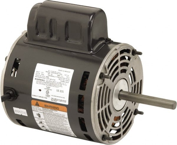 US Motors - 1/3 hp, ODP Enclosure, Auto Thermal Protection, 1,100 RPM, 115 Volt, 60 Hz, Industrial Electric AC/DC Motor - Size 48 Frame, Stud Mount, 1 Speed, Ball Bearings, 4.4 Full Load Amps, B Class Insulation, CW Lead End - Exact Tooling