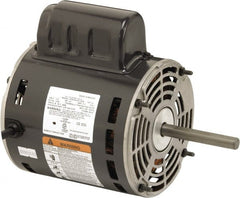 US Motors - 1/2 hp, ODP Enclosure, Auto Thermal Protection, 1,100 RPM, 115/230 Volt, 60 Hz, Industrial Electric AC/DC Motor - Size 48 Frame, Stud Mount, 1 Speed, Ball Bearings, 6.2/3.1 Full Load Amps, B Class Insulation, CW Lead End - Exact Tooling