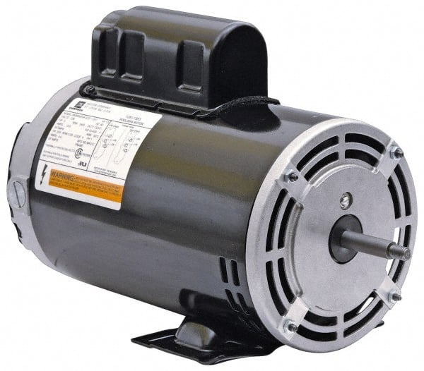 US Motors - 2 hp, ODP Enclosure, Auto Thermal Protection, 3,450 RPM, 230 Volt, 60 Hz, Industrial Electric AC/DC Motor - Size 48 Frame, Thru Bolt with Base Mount, 1 Speed, Ball Bearings, 10.5 Full Load Amps, F Class Insulation, CCW Shaft End - Exact Tooling