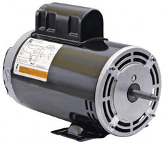 US Motors - 1.5 hp, ODP Enclosure, Auto Thermal Protection, 3,450 RPM, 115 Volt, 60 Hz, Industrial Electric AC/DC Motor - Size 48 Frame, Rigid Base Mount, 2 Speed, Ball Bearings, 16.4/4.4 Full Load Amps, F Class Insulation, CCW Drive End - Exact Tooling