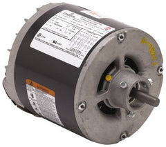 US Motors - 1/3 hp, TEFC Enclosure, Auto Thermal Protection, 1,725 RPM, 115 Volt, 60 Hz, Industrial Electric AC/DC Motor - Size 56 Frame, Hub Mount, 1 Speed, Ball Bearings, 6.8 Full Load Amps, B Class Insulation, CCW Drive End - Exact Tooling