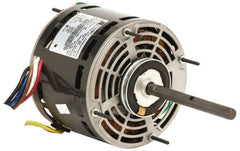 US Motors - 1/8 hp, OPAO Enclosure, Auto Thermal Protection, 1,050 RPM, 115 Volt, 60 Hz, Industrial Electric AC/DC Motor - Size 42 Frame, Ring Mount, 3 Speed, SAB Bearings, 5.3 Full Load Amps, B Class Insulation, CCW Lead End - Exact Tooling
