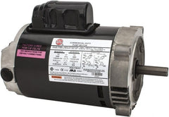 US Motors - 1/2 hp, ODP Enclosure, Auto Thermal Protection, 3,450 RPM, 115/208-230 Volt, 60 Hz, Industrial Electric AC/DC Motor - Size 56C Frame, C-Face Mount, 1 Speed, Ball Bearings, 8.2/4.2-4.1 Full Load Amps, B Class Insulation, Reversible - Exact Tooling