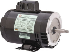 US Motors - 3/4 hp, ODP Enclosure, Auto Thermal Protection, 3,450 RPM, 115/208-230 Volt, 60 Hz, Industrial Electric AC/DC Motor - Size 56J Frame, J-Face/Rem Base Mount, 1 Speed, Ball Bearings, 11.0/5.4-5.5 Full Load Amps, B Class Insulation, CCW Drive End - Exact Tooling