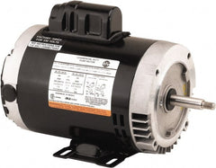US Motors - 1.5 hp, ODP Enclosure, Auto Thermal Protection, 3,450 RPM, 115/208-230 Volt, 60 Hz, Industrial Electric AC/DC Motor - Size 56J Frame, J-Face/Rem Base Mount, 1 Speed, Ball Bearings, 18.2/9.2-9.1 Full Load Amps, B Class Insulation, CCW Drive End - Exact Tooling