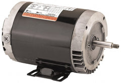 US Motors - 1.5 hp, ODP Enclosure, Auto Thermal Protection, 3,450 RPM, 115/230 Volt, 60 Hz, Industrial Electric AC/DC Motor - Size 56 Frame, J-Face Mount, 1 Speed, Ball Bearings, 17.6/8.8 Full Load Amps, B Class Insulation, CCW Drive End - Exact Tooling