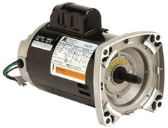 US Motors - 1/3 hp, ODP Enclosure, Auto Thermal Protection, 3,450 RPM, 115/230 Volt, 60 Hz, Industrial Electric AC/DC Motor - Size 56 Frame, Square Flange Mount, 1 Speed, Ball Bearings, 8.4/4.2 Full Load Amps, B Class Insulation, CCW Drive End - Exact Tooling