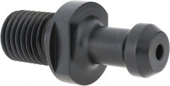 Parlec - CAT50 Taper, 1-8 Thread, 45° Angle Radius, Standard Retention Knob - 3.14" OAL, 0.904" Knob Diam, 1.78" from Knob to Flange, 0.236" Coolant Hole, Through Coolant - Exact Tooling