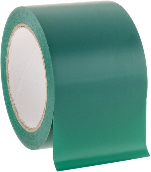 NMC - Green Solid Color Vinyl Tape - 3" Wide x 108' Long x 0.002" Thick, General Traffic - Exact Tooling