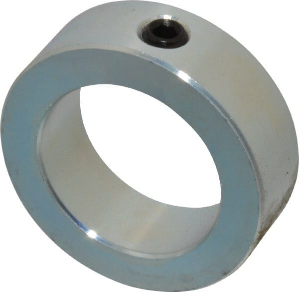 Climax Metal Products - 1-11/16" Bore, Steel, Set Screw Shaft Collar - 2-1/2" Outside Diam, 13/16" Wide - Exact Tooling