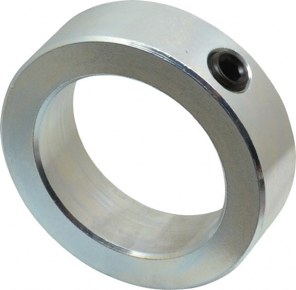 Climax Metal Products - 2-1/4" Bore, Steel, Set Screw Shaft Collar - 3-1/4" Outside Diam, 15/16" Wide - Exact Tooling