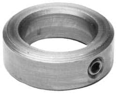 Climax Metal Products - 1-1/16" Bore, Stainless Steel, Set Screw Shaft Collar - 1-3/4" Outside Diam, 5/8" Wide - Exact Tooling