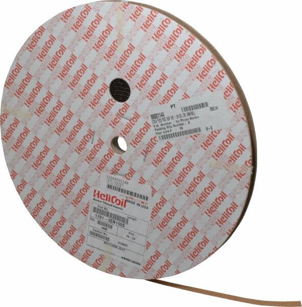 Heli-Coil - #10-32 UNF, 0.19" OAL, Free Running Helical Insert - 4-1/8 Free Coils, Tanged, 304 Stainless Steel, 1D Insert Length - Exact Tooling