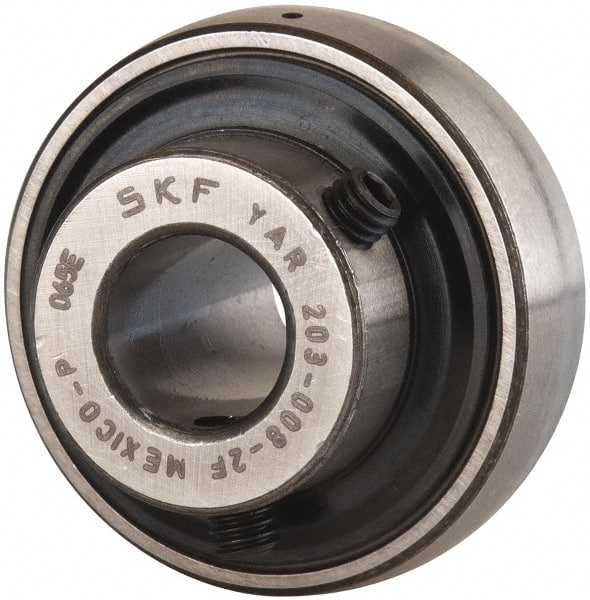 SKF - 1/2" ID x 1.5748" OD, 1,650 Lb Dynamic Capacity, Insert Bearing Insert Bearing - 0.4724" Race Width, 1,070 Lb Static Capacity - Exact Tooling