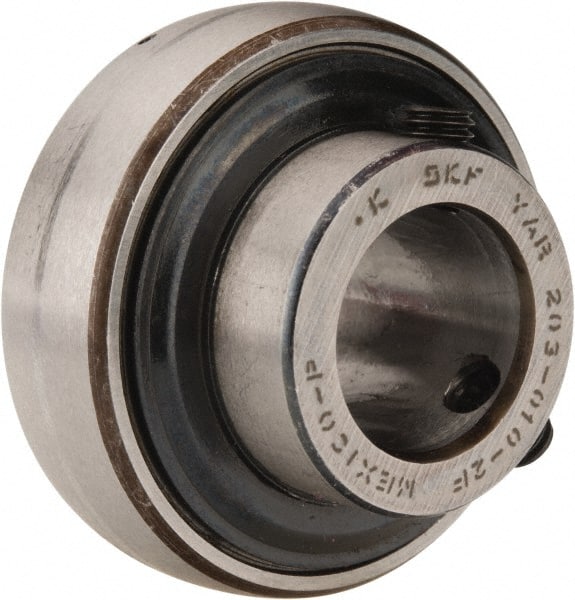 SKF - 5/8" ID x 1.5748" OD, 1,650 Lb Dynamic Capacity, Insert Bearing Insert Bearing - 0.4724" Race Width, 1,070 Lb Static Capacity - Exact Tooling
